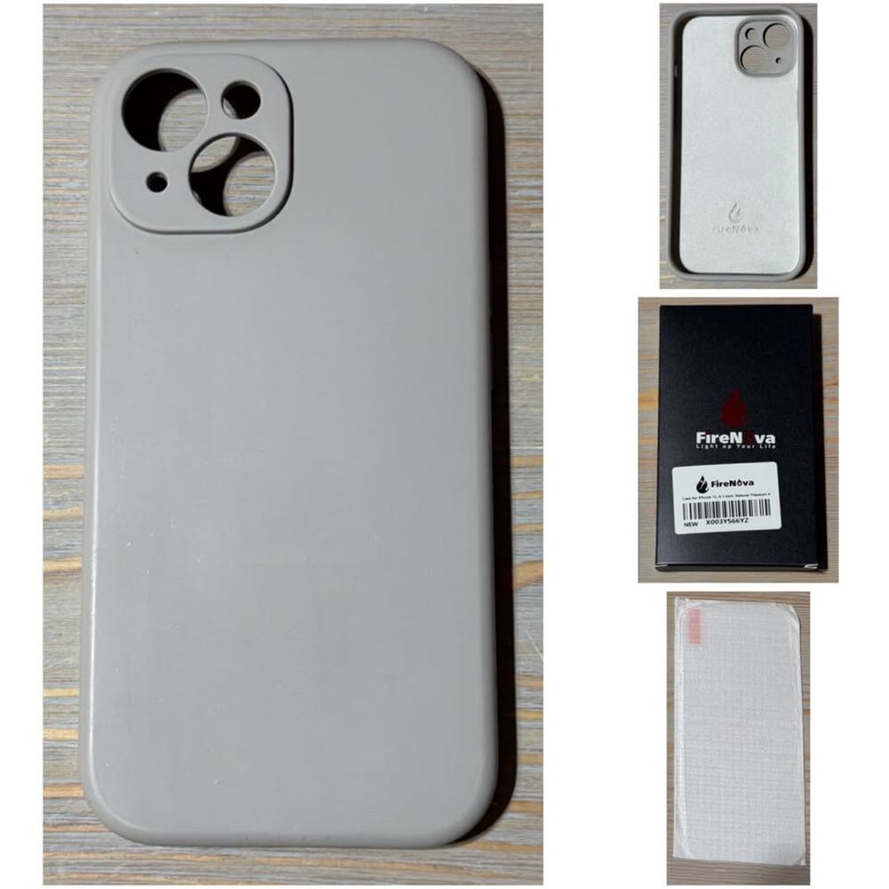 Fire Nova Taupe Soft Silicone Fashion Case for iPhone 15